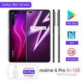 realme 6 Pro Mobile Phone 64MP Cam 8GB RAM 128GB ROM Snapdragon 720G Smartphone 90Hz Display 30W Flash Charge 4200mAh Cellphone